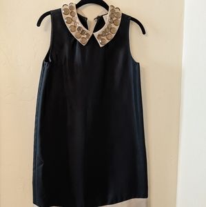 Kate Spade Black & Tan Embellished Dress